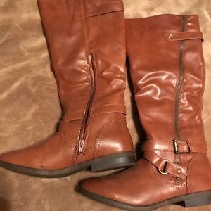Tall brown boots